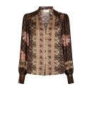 Neo Noir - Massima Botanical Border Blouse Neo Noir - Massima Botanical Border Blouse
