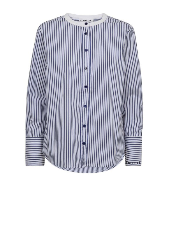 Haute L'amitié - Stripe Cuff Logo Shirt Haute L'amitié - Stripe Cuff Logo Shirt