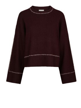 Neo Noir - Roeme Knit Stitch Blouse Neo Noir - Roeme Knit Stitch Blouse