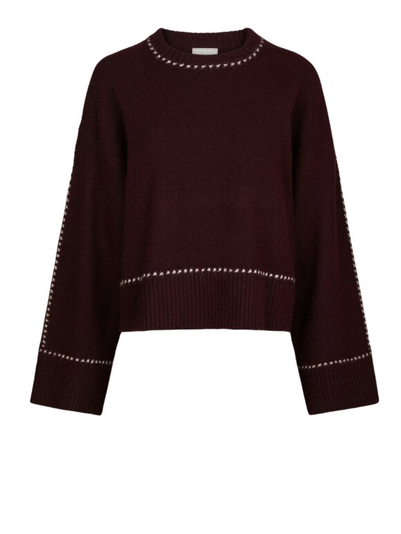 Neo Noir - Roeme Knit Stitch Blouse