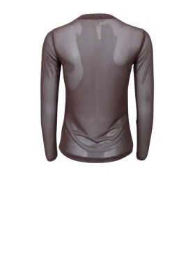 Black Colour - Annie Mesh Blouse