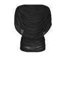 Neo Noir - Cottuna Drapy Mesh Top Neo Noir - Cottuna Drapy Mesh Top