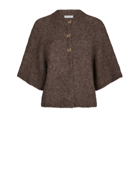 Neo Noir - Benuta Fluffy Knit Cardigan Neo Noir - Benuta Fluffy Knit Cardigan