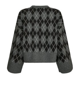 Neo Noir - Kick Check Knit Blouse