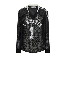 Haute L'amitié - Lace Football V-Blouse