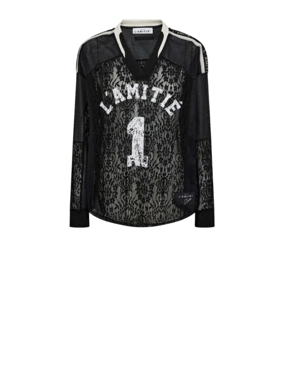 HAUTE L'AMITIE Lami Crop String Tie Bleached Denim