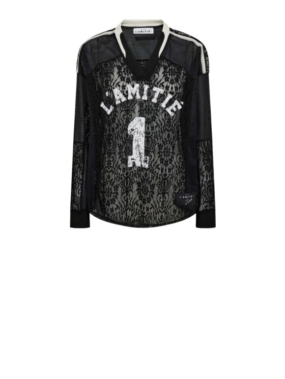 Haute L'amitié - Lace Football V-Blouse