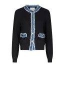 Neo Noir - Zelma Knit Denim Cardigan