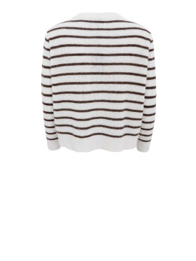 Black Colour - BCDell Striped Knit Cardigan