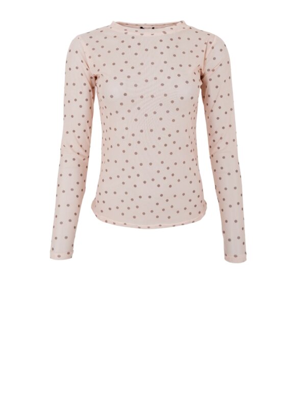 Black Colour - Annie Mesh Blouse