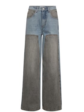 Haute L'amitié - Two-Tone Patch Jeans