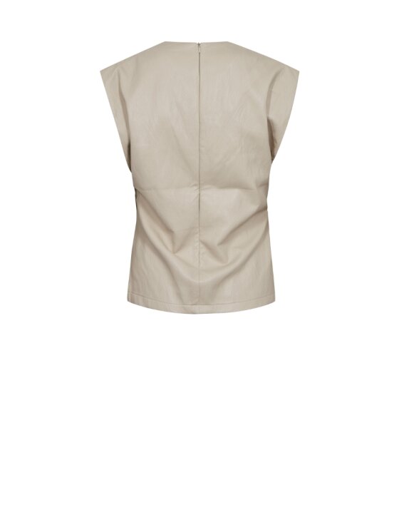 Co´Couture - Gittcc Pleat Top 35958 - 145 - Dark Brown