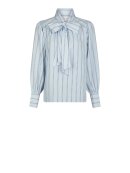 Neo Noir - Jaz Bow Stripe Blouse