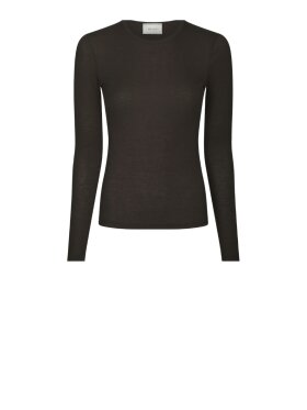 Neo Noir - Nella Fine Rib Blouse Neo Noir - Nella Fine Rib Blouse