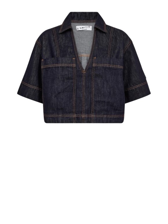 Haute L'amitié - Drew Denim Top Haute L'amitié - Drew Denim Top