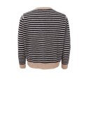 Black Colour - BCDell Striped Knit Cardigan