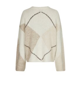 Neo Noir - Inga Check Fluff Knit Blouse