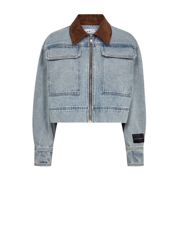 Haute L'amitié - Meliza Crop Denim Jacket Haute L'amitié - Meliza Crop Denim Jacket