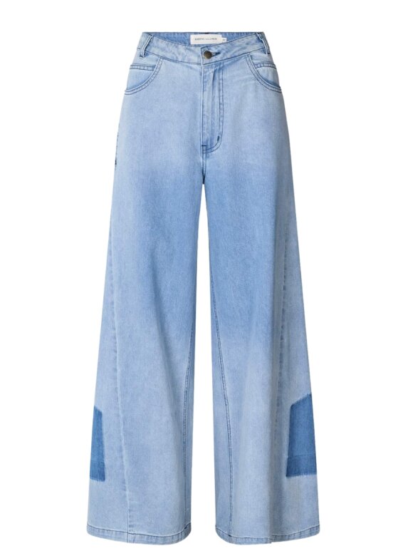 Rabens Saloner - Lane Light Denim Wide Leg Pants Rabens Saloner - Lane Light Denim Wide Leg Pants