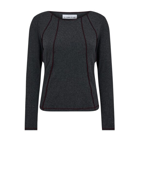 Haute L'amitié - Reverse Seam Rib Blouse Haute L'amitié - Reverse Seam Rib Blouse