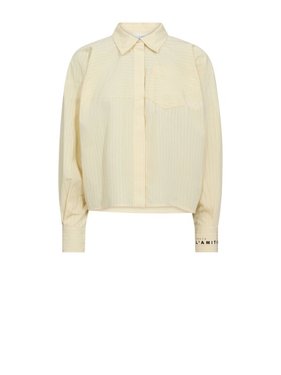 Haute L'amitié - Sophie Yellow Stripe Shirt - Lev. mar.