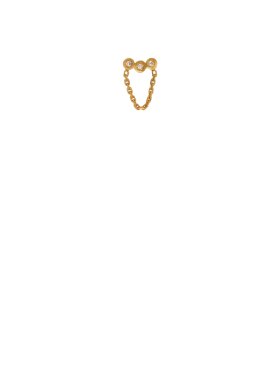 Stine A - Three Dots W/Mini Chain Earring