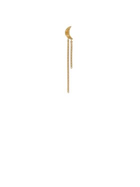 Stine A - Petit Bella Moon Earring With Two Chains