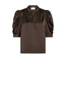 Neo Noir - Roella Heavy Sateen Blouse