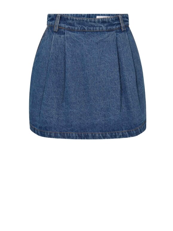 Haute L'amitié - Denim Pleat Skirt - Lev start Juni Haute L'amitié - Denim Pleat Skirt - Lev start Juni