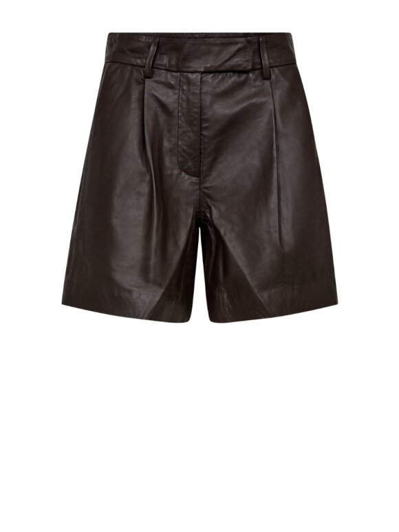 Co'Couture - PhoebeCC Leather Pleat Shorts