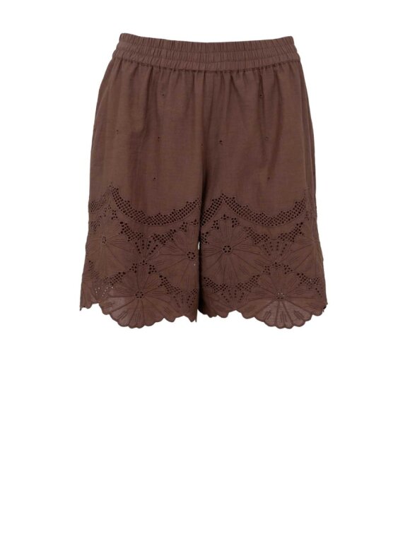 Black Colour - BCAgneta Lace Shorts - Lev. maj