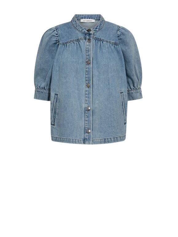 Co'Couture - AsjaCC Denim Blouse - Lev. Maj/juni