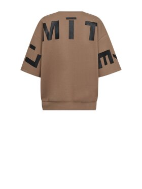 Haute L'amitié - Maxi Split SS Logo Sweat - Lev. mar.