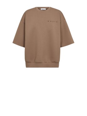 Haute L'amitié - Maxi Split SS Logo Sweat - Lev. mar.