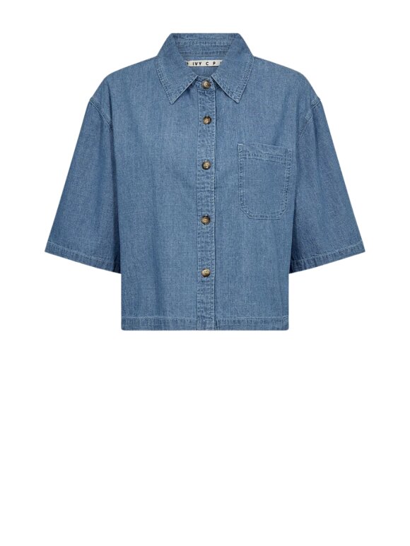 IVY COPENHAGEN - Ivy Uta OS SS Chambray Shirt