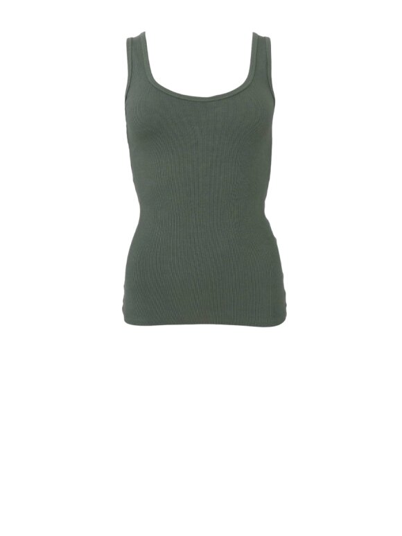Black Colour - BCVibs Rib Tank Top