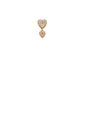 Stine A - Jadore Two Petit Hearts Earring Stine A - Jadore Two Petit Hearts Earring