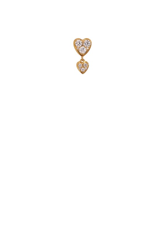 Stine A - Jadore Two Petit Hearts Earring