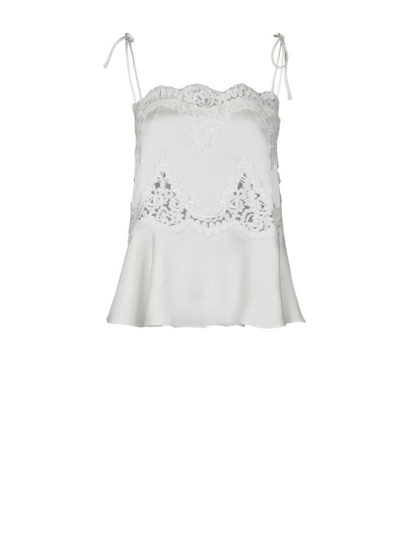 Neo Noir - Kaela Heavy Sateen Lace Top