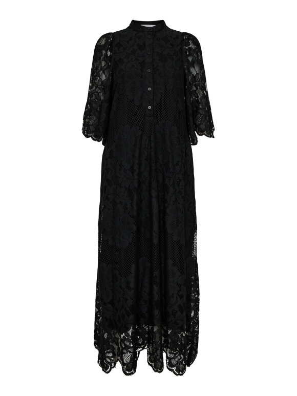 Haute L'amitié - Curvey Lace Hem Placket Dress - Lev uge 23 Haute L'amitié - Curvey Lace Hem Placket Dress - Lev uge 23