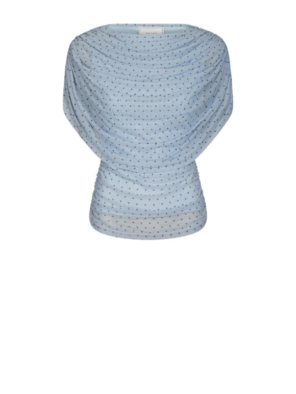 Neo Noir - Cottuna Dot Drapy Mesh Top