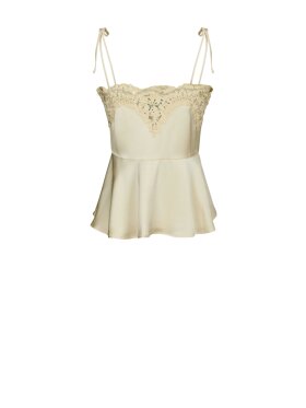 Neo Noir - Kaela Heavy Sateen Lace Top