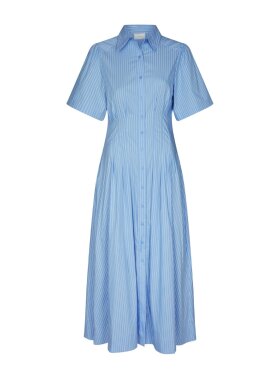 Neo Noir - Baia Stripe Poplin Dress Neo Noir - Baia Stripe Poplin Dress