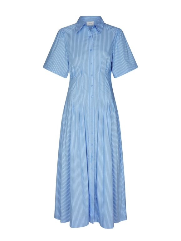 Neo Noir - Baia Stripe Poplin Dress Neo Noir - Baia Stripe Poplin Dress