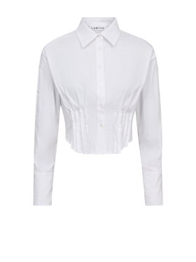 Haute L'amitié - Bell Pleat Crop Shirt