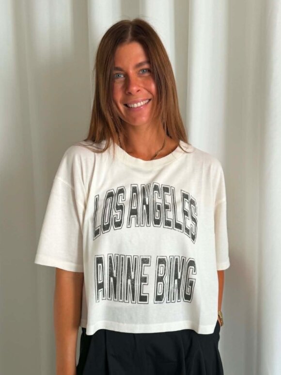 Anine Bing - Johnny Cropped Tee Anine Bing - Johnny Cropped Tee