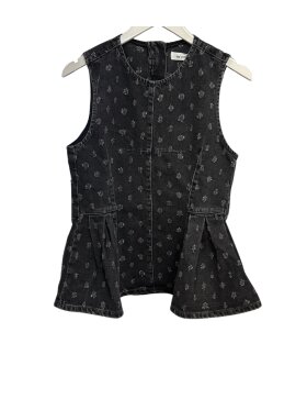 Co'Couture - DerriCC Dot Denim Top Co'Couture - DerriCC Dot Denim Top