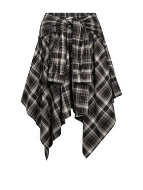 Co'Couture - DagnyCC Check Tie Skirt