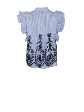 Neo Noir - Jayla Stripe Emb. Top