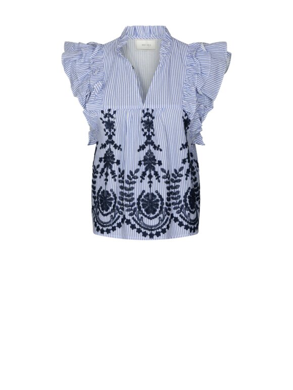 Neo Noir - Jayla Stripe Emb. Top